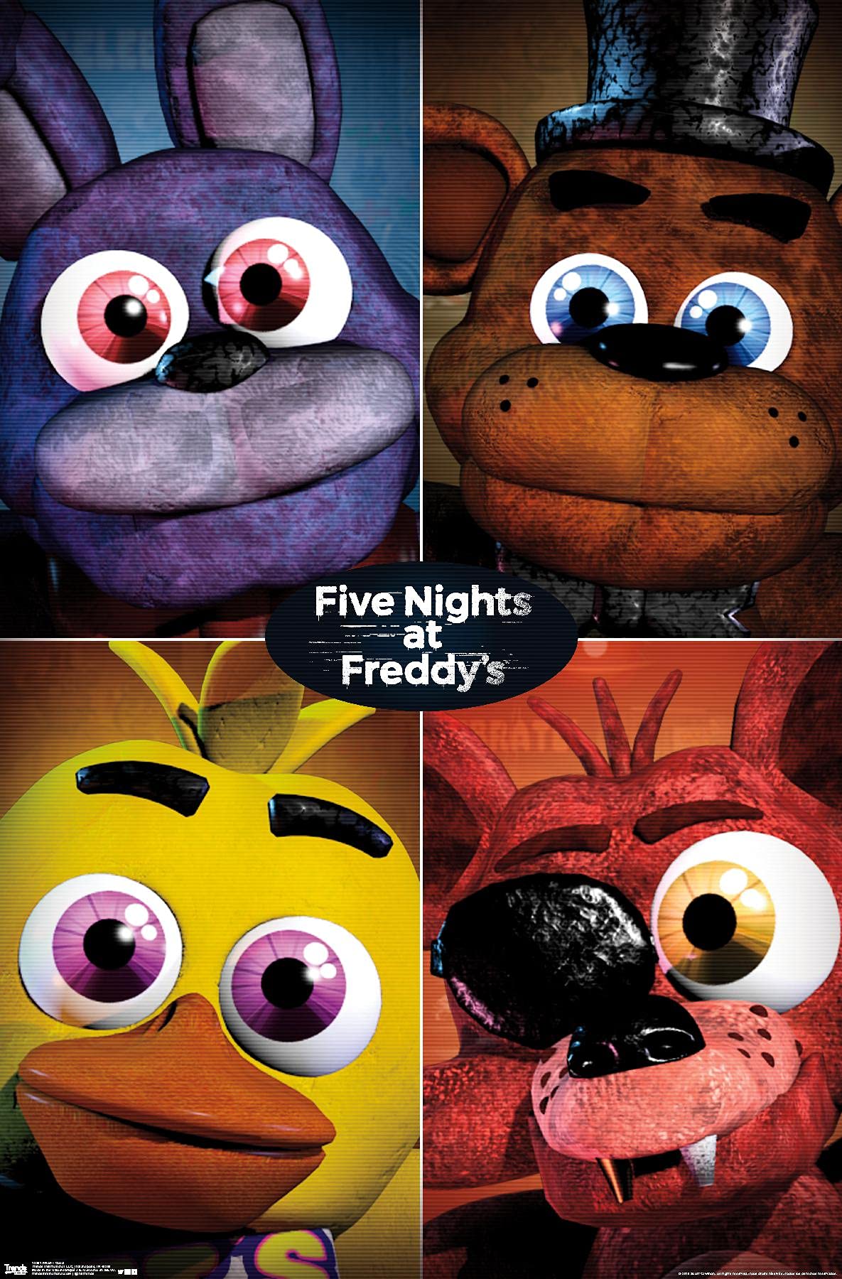 Amazon.com: Trends International Five Nights at Freddy's - Quad